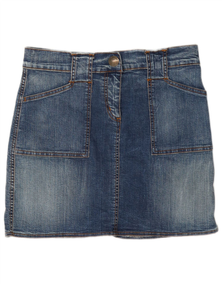 Carrera Femme Mini Jupe En Jean W30 Bleu Moyen