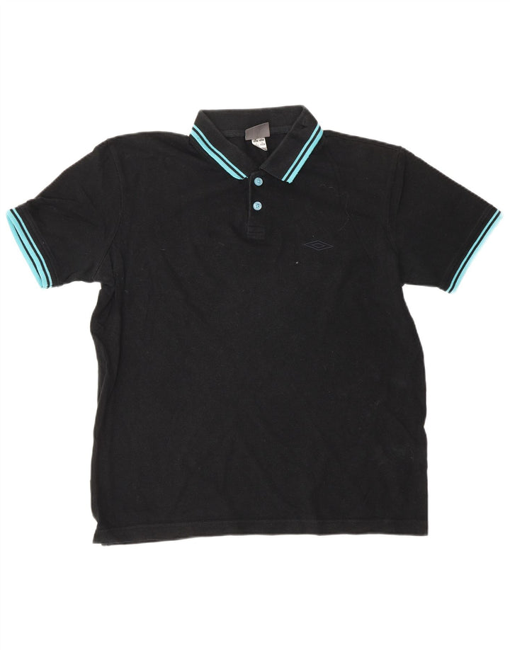 UMBRO Polo Homme Noir Moyen Coton