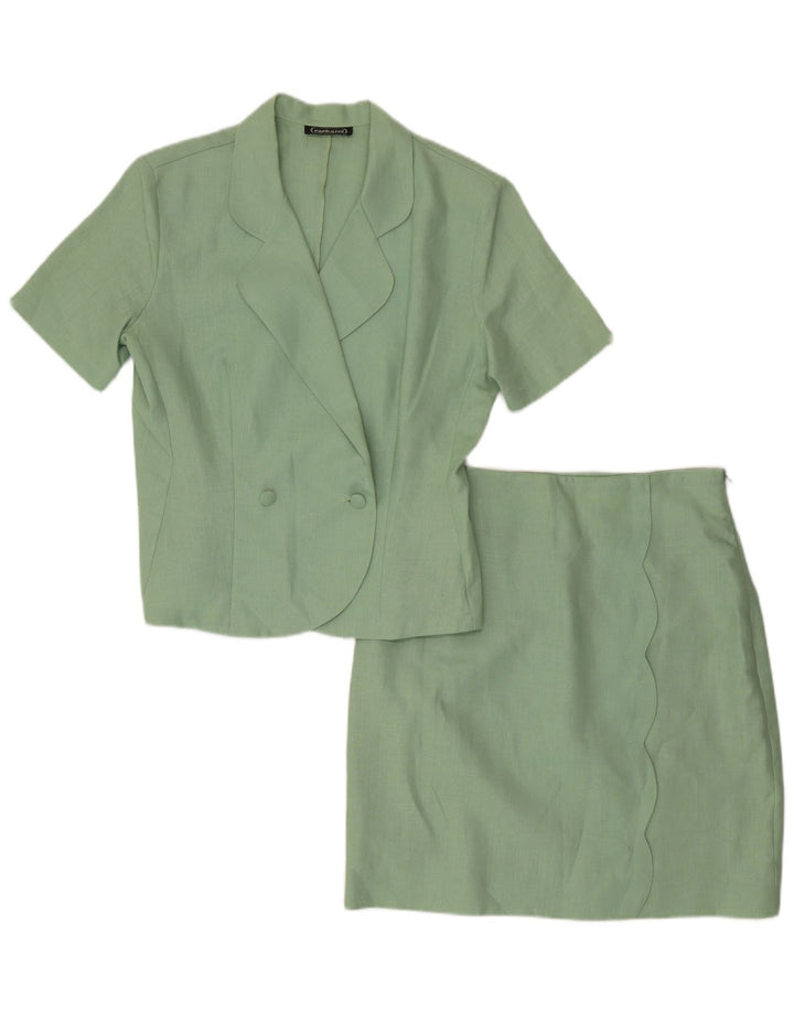 Cacharel Ensemble jupe 2 pièces à double boutonnage pour femme IT 44 Medium W28 Vert