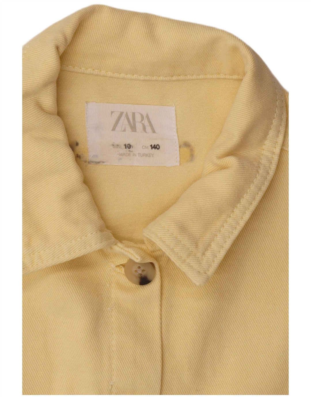 Veste Bomber Courte Fille Zara 9-10 Ans Jaune