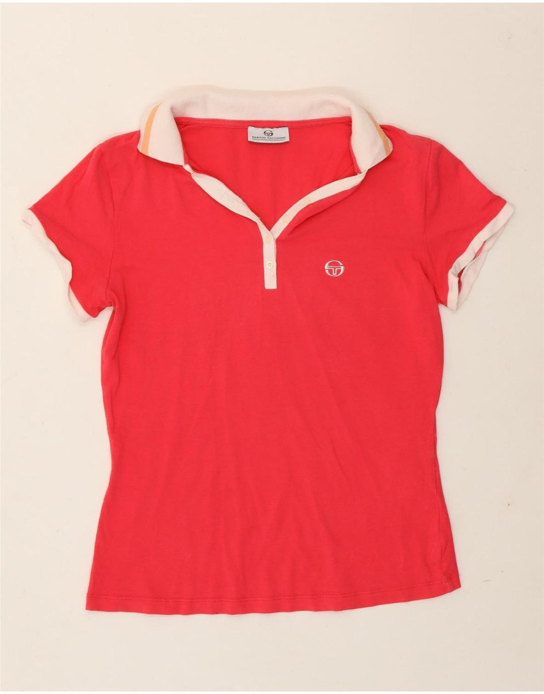 Sergio Tacchini Polo Femme IT 44 Coton Rose Moyen
