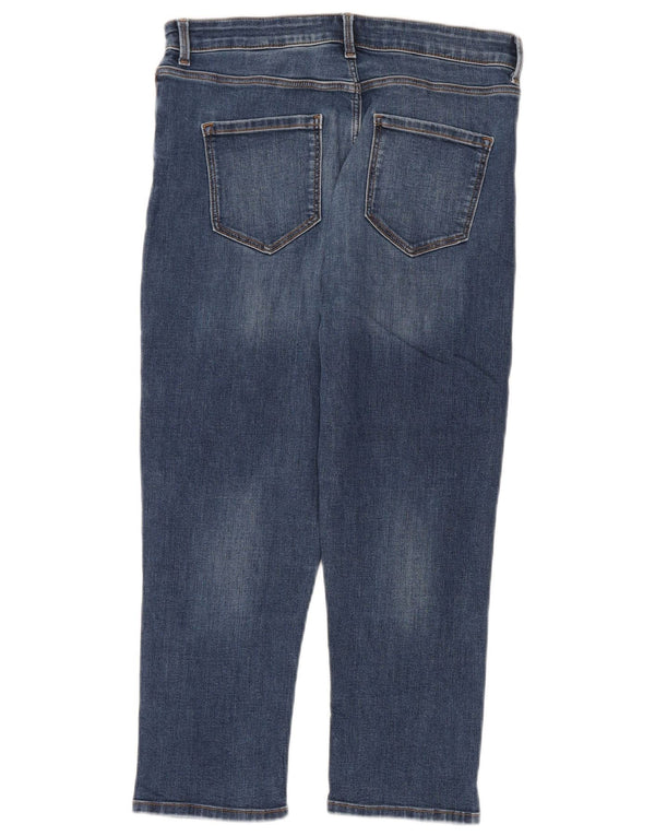 Marks & Spencer Jean Capri The Carrie pour femme UK 14 Large W32 L22 Bleu