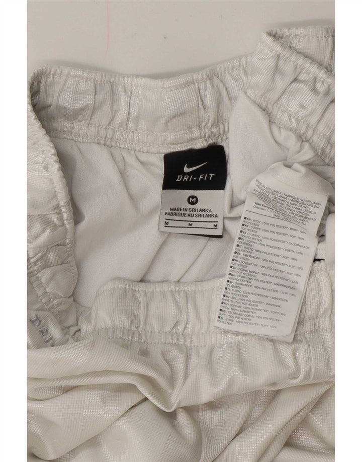 Nike Short de sport Dri Fit Regular pour homme en polyester rayé blanc moyen