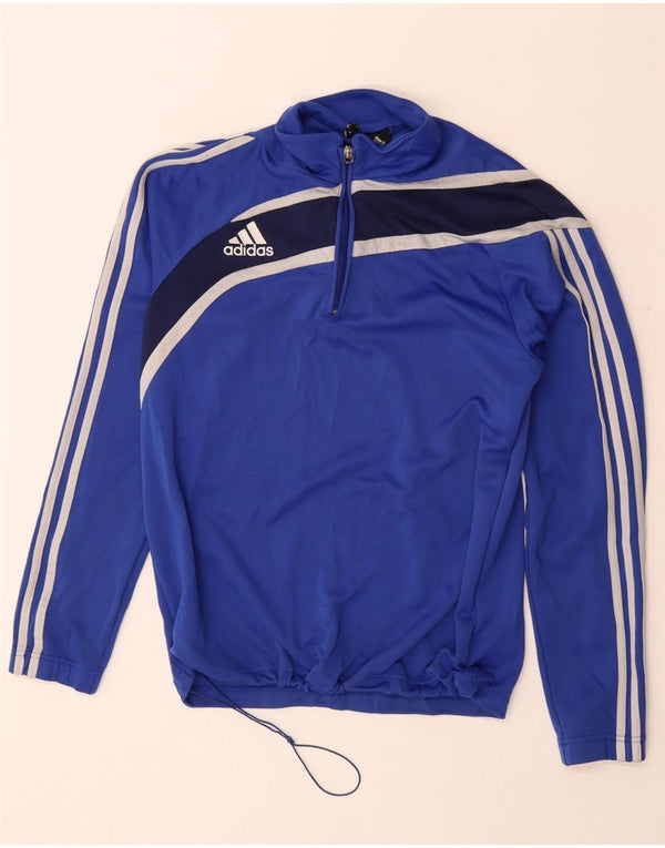 ADIDAS Haut de survêtement Climalite pour hommes UK 40/42 Bleu moyen