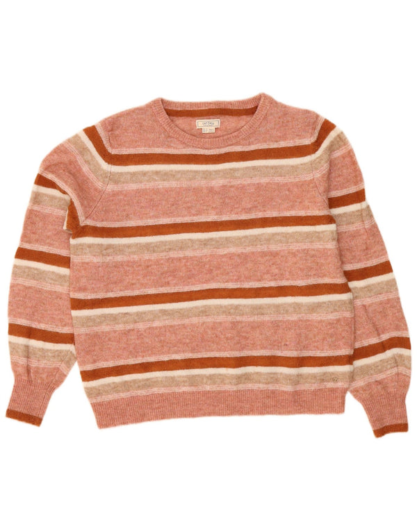 Fat Face Pull col bateau pour femme UK 12 Rose moyen rayé