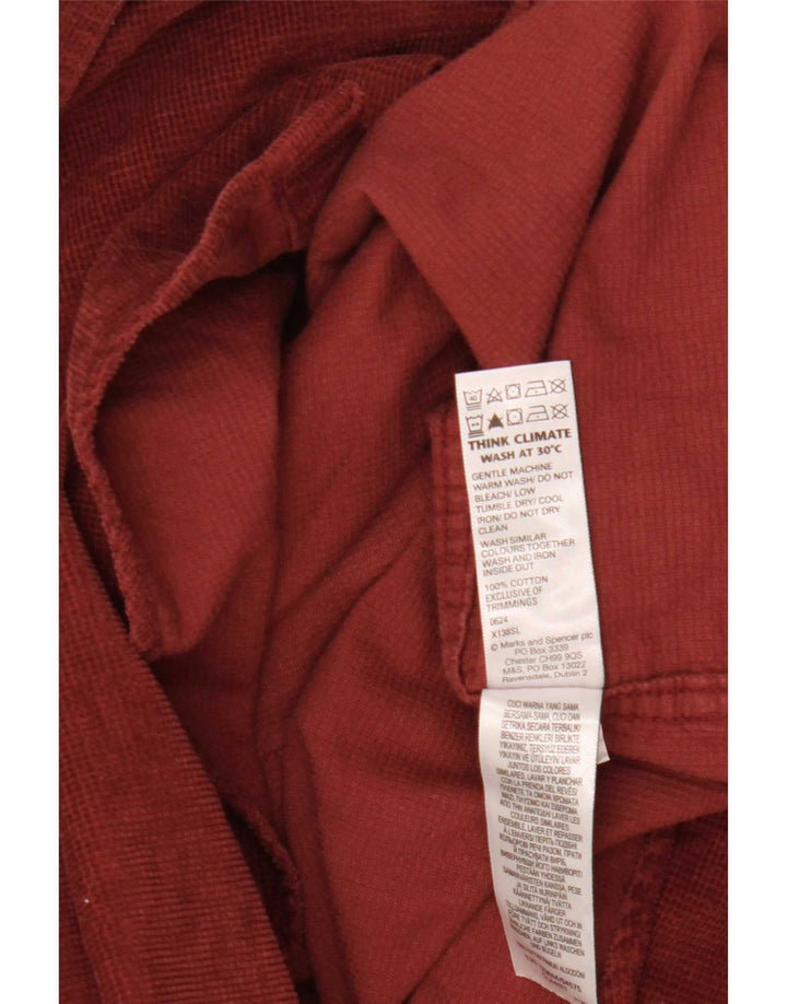Marks & Spencer Chemise Homme 2XL Coton Bordeaux