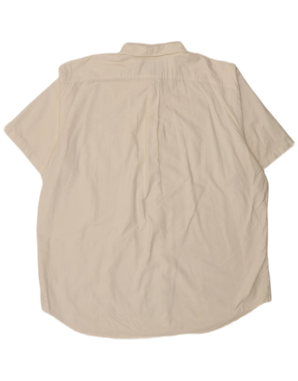 Ralph Lauren Chemise Blake à manches courtes pour homme Coupe décontractée 3XL Coton blanc
