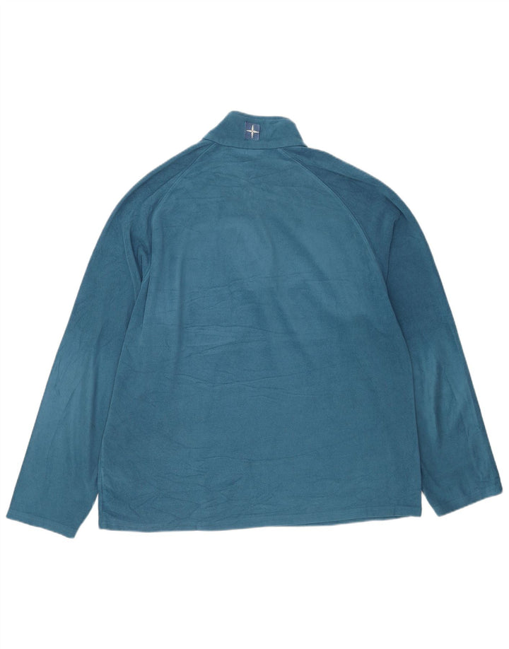 Mountain Warehouse Pull polaire à col zippé pour homme XL Bleu Polyester