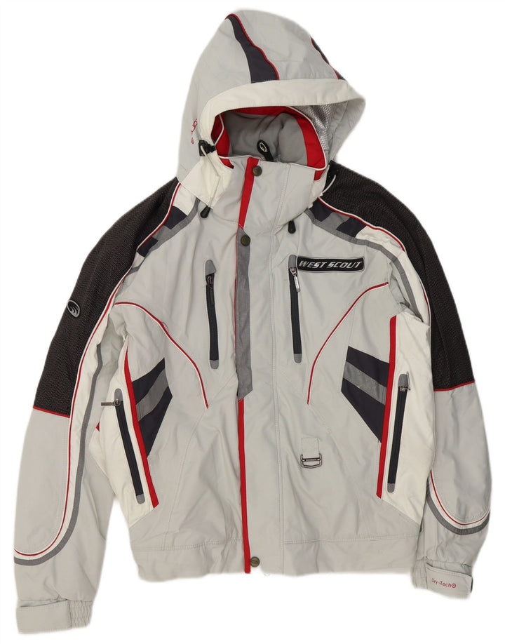 West Scout Veste de ski coupe ample pour homme UK 36 Petit Gris Colorblock Polyester