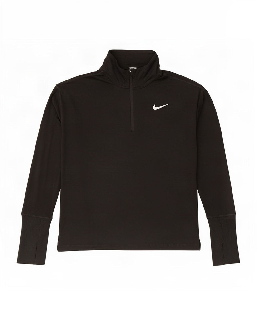 Nike Hommes Dri Fit Zip Neck Pull Survêtement Haut Petit Noir Polyester
