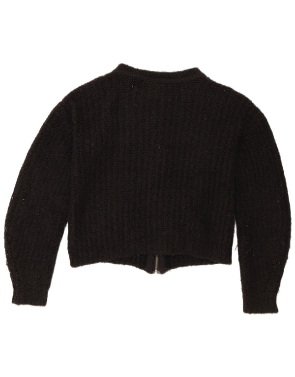 Topshop Cardigan court pour femme UK 6 XS Acrylique noir