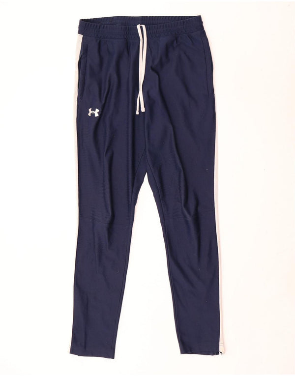 Under Armour Pantalon de Survêtement Fitted Homme Bleu Marine Colorblock