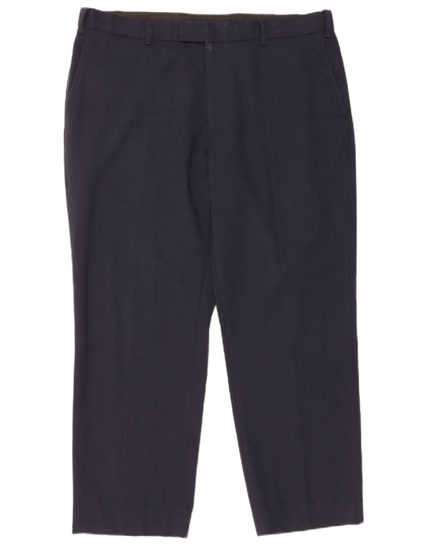 Marks & Spencer Pantalon de Costume Coupe Regular Homme W38 L27 Bleu Marine
