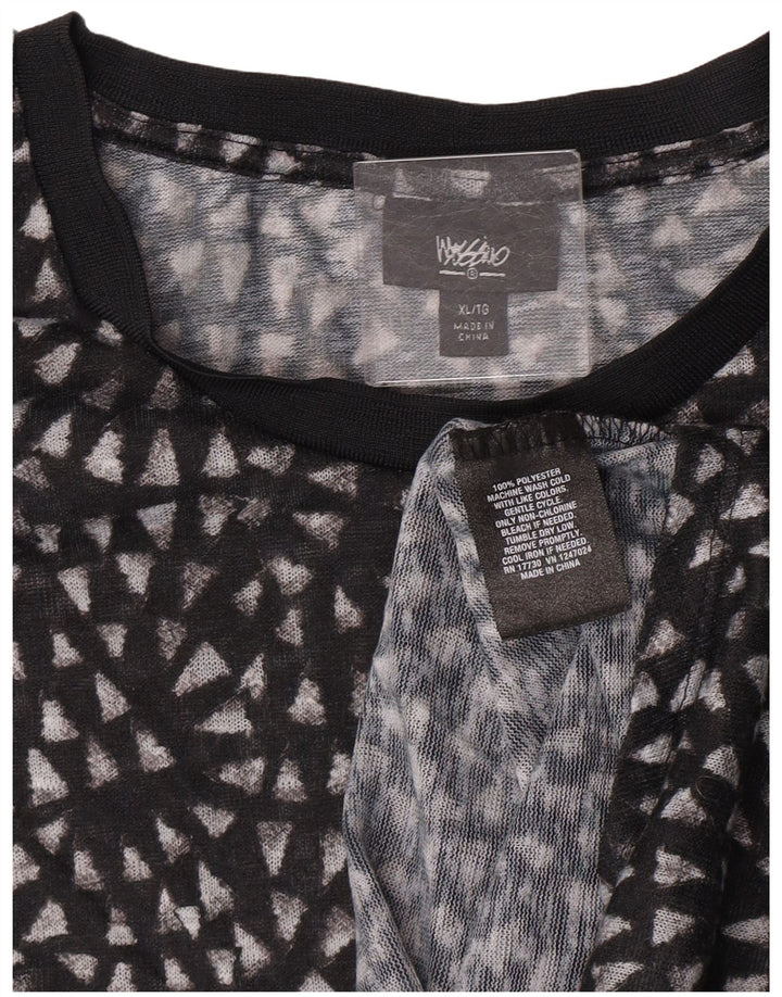 Mossimo Chemisier transparent pour femme UK 18 XL Noir Polyester