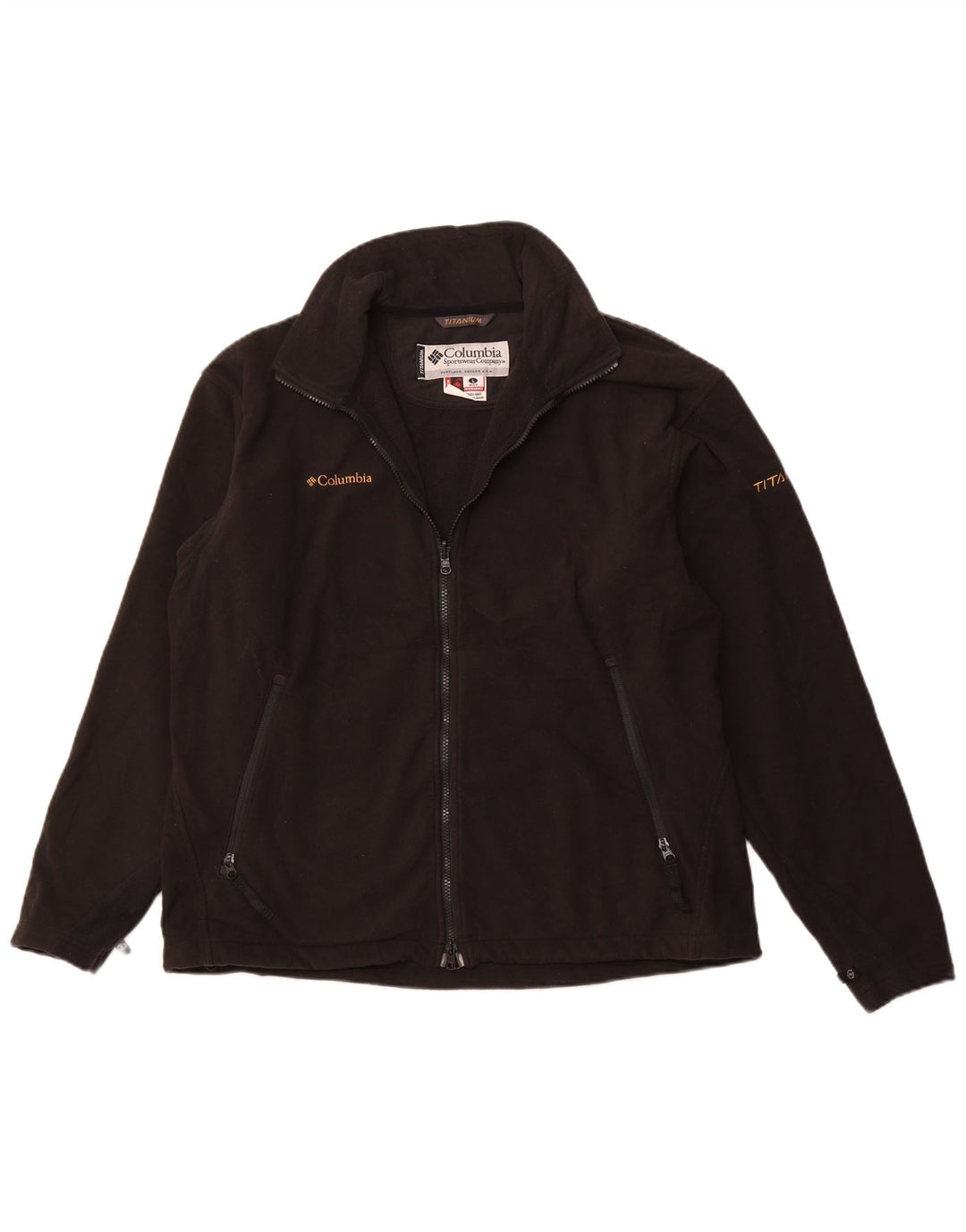 COLUMBIA Veste Polaire Homme UK 40 Large Noir Polyester