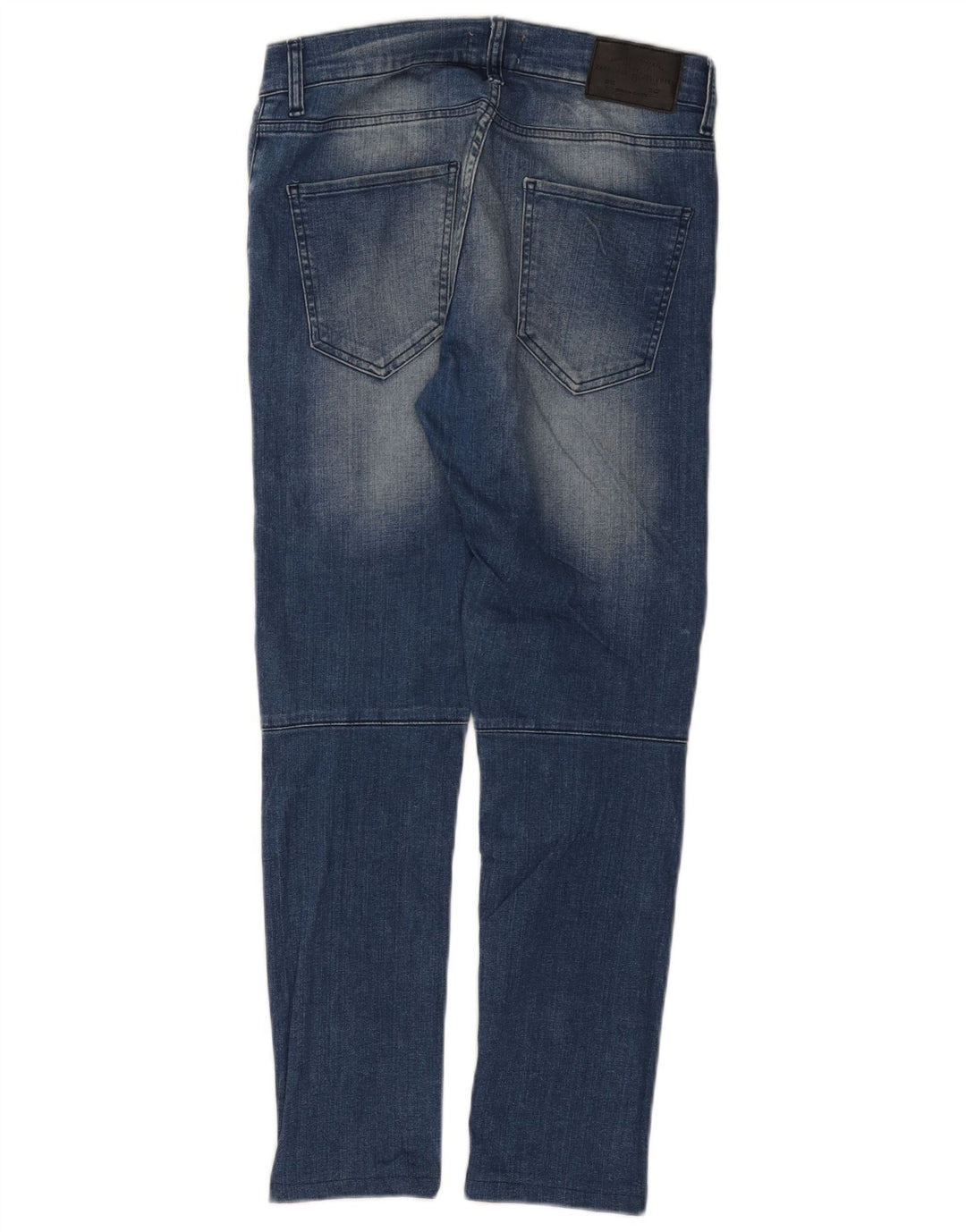 Zara Jean slim vieilli pour homme EU 40 Medium W31 L28 Bleu Colorblock