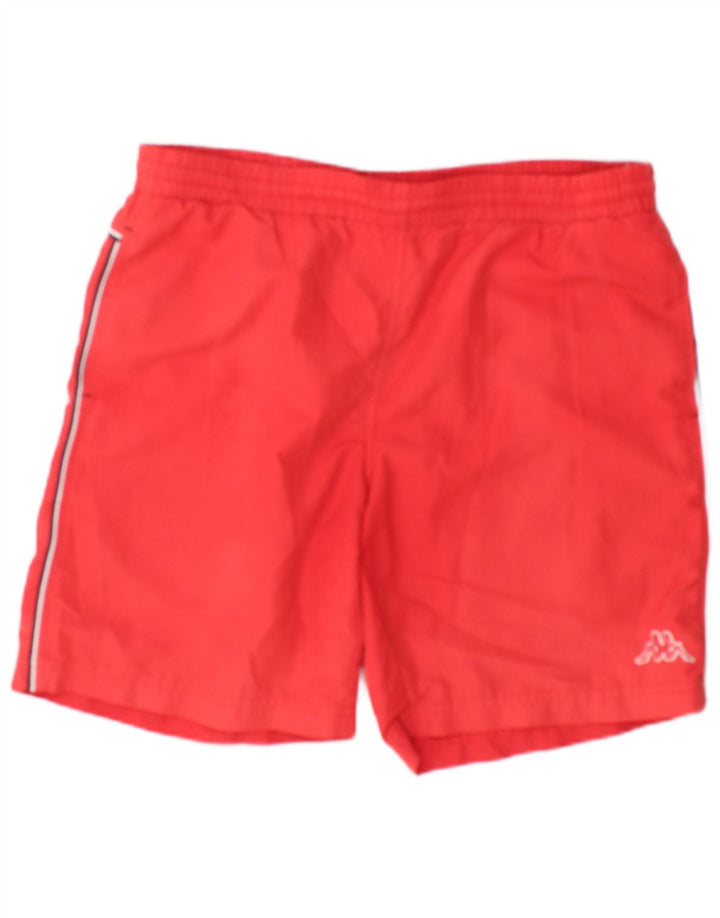Kappa Short de Bain Homme Rouge Moyen Polyester Colorblock