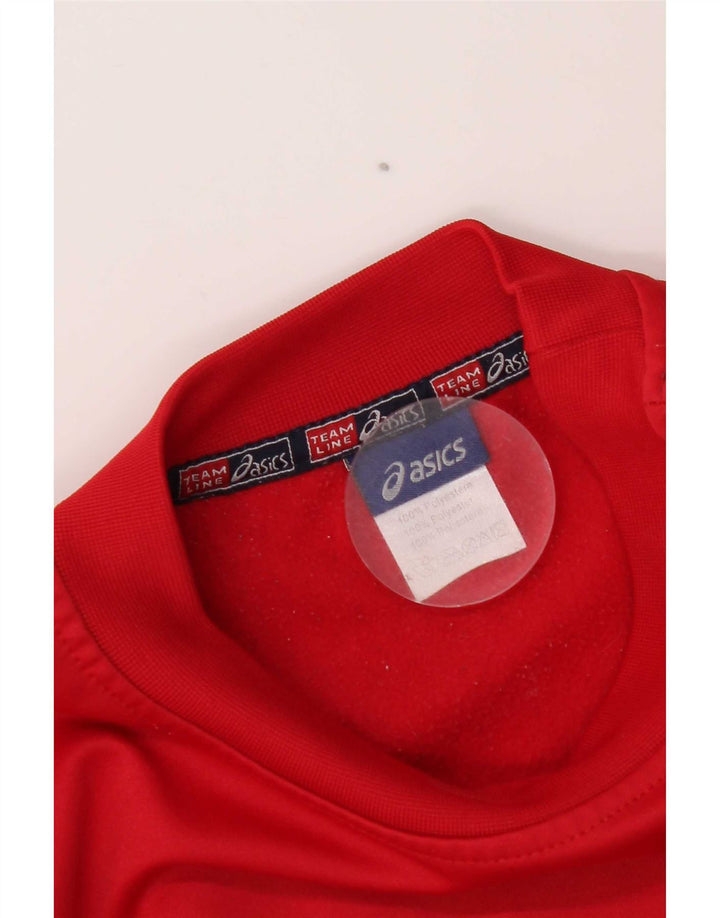 Asics Sweat-shirt Regular Fit Homme Rouge Moyen Polyester Sports
