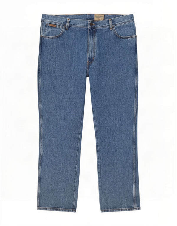 Wrangler Jean Droit Texas Homme W42 L32 Bleu Coton