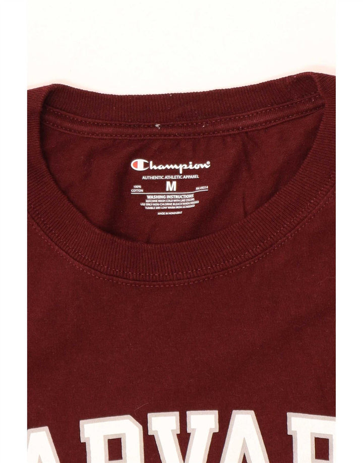 Champion T-Shirt Harvard Regular Graphic Homme Marron Moyen Coton