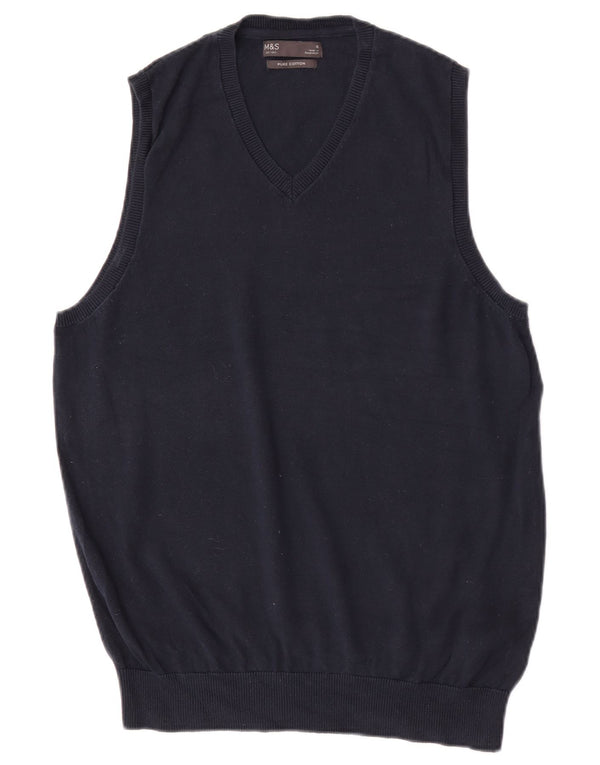 Marks & Spencer Débardeur pour homme en coton bleu marine Taille S