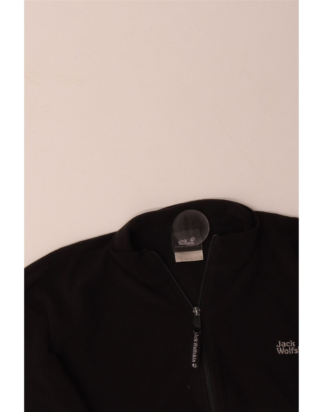 JACK WOLFSKIN Pull polaire à col zippé pour homme Large Noir Polyester