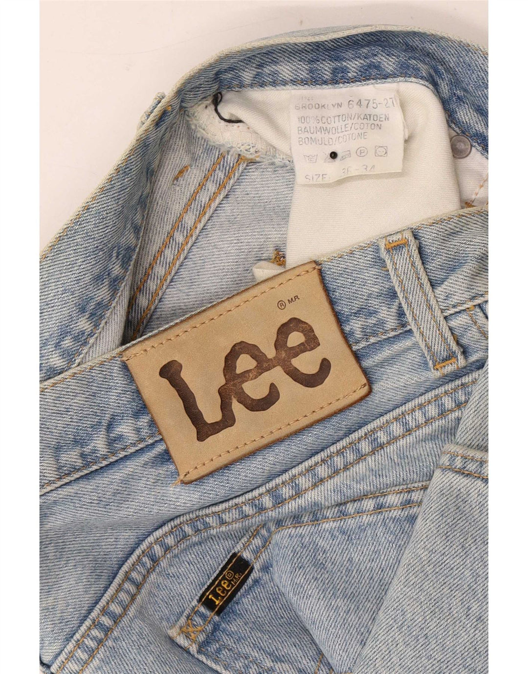 Lee Jean Droit Brooklyn Homme W36 L30 Bleu Coton
