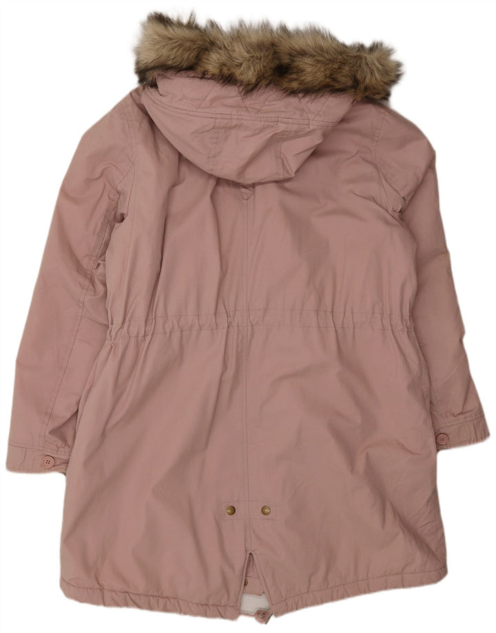 Marks & Spencer Veste parka surdimensionnée à capuche pour femme UK 16 Large Rose