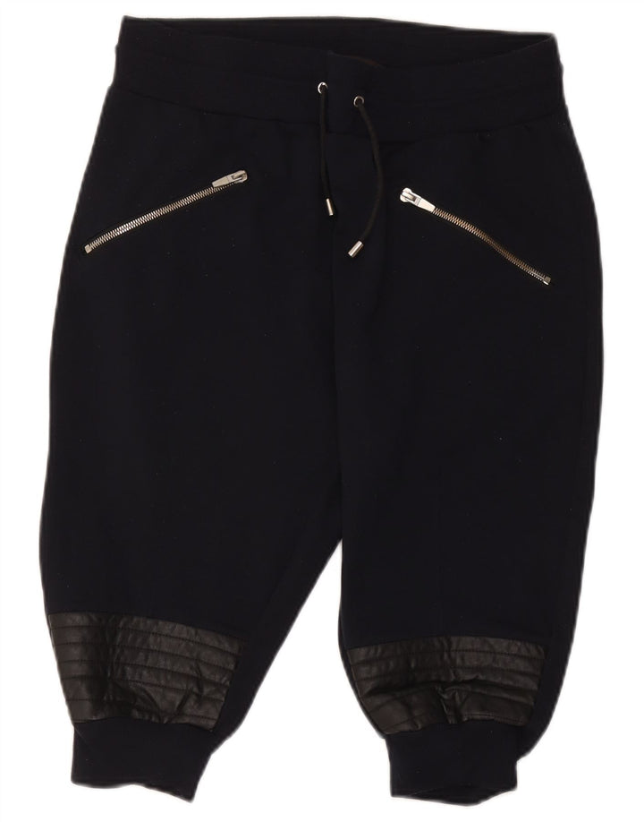 Zara Femme Bermuda Sport Short Large Bleu Marine Polyester
