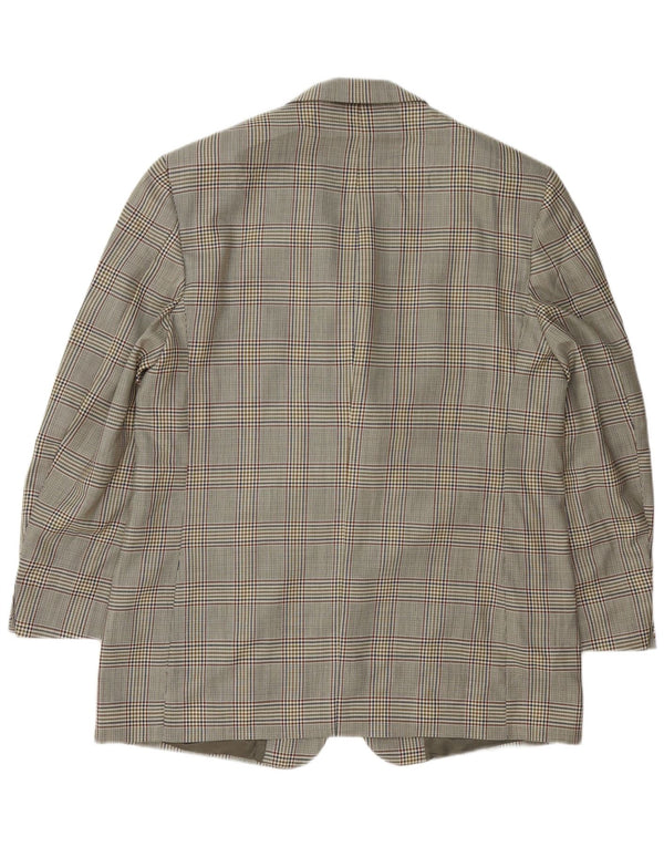 Brooks Brothers Veste blazer à 3 boutons pour homme IT 54 2XL Gris pied-de-poule en laine