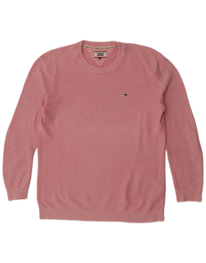 Tommy Hilfiger Pull ras du cou pour homme, grand rose