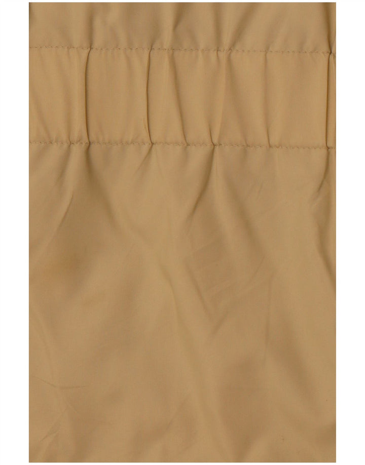 VINTAGE Veste utilitaire femme UK 16 Grand Beige Colourblock