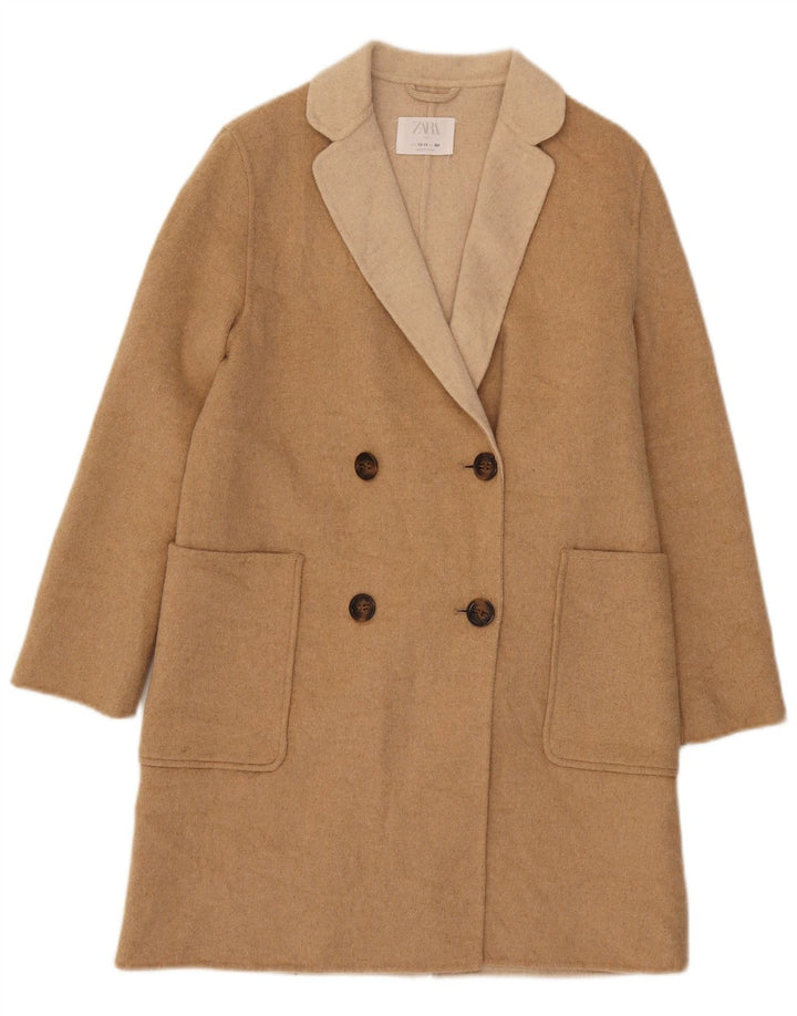Zara Manteau croisé fille 13-14 ans Laine beige