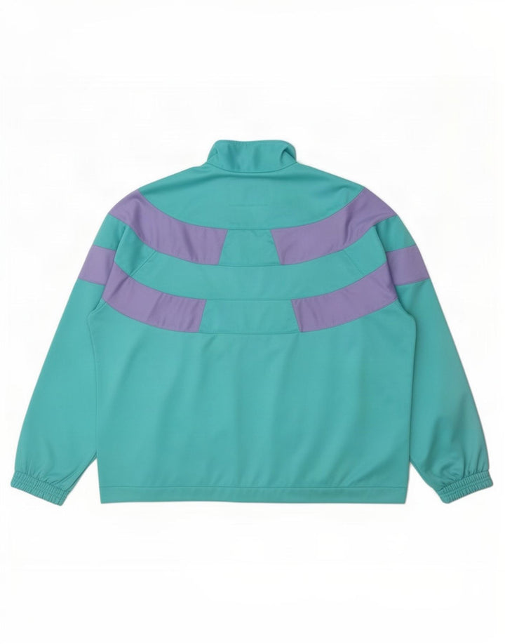 Diadora Veste de Survêtement Femme IT 46 Large Turquoise Colourblock