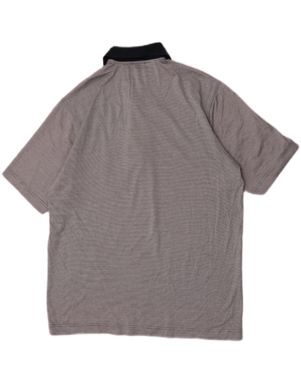 Amerigo Vespucci Polo Homme Grand Gris Colorblock Coton