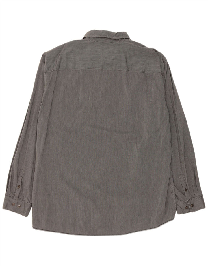 Mustang Chemise Homme 3XL Gris Rayé Coton