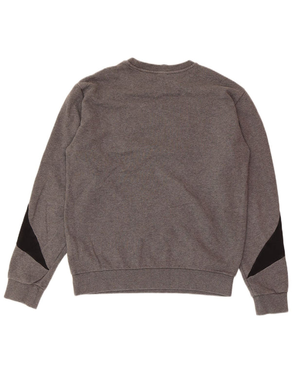 EMPORIO ARMANI Sweat-shirt pour femme UK 14 Gris moyen Colourblock