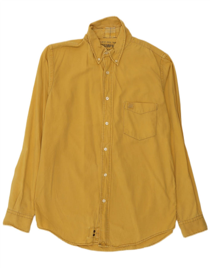 Murphy & Nye Chemise Homme Large Jaune Coton