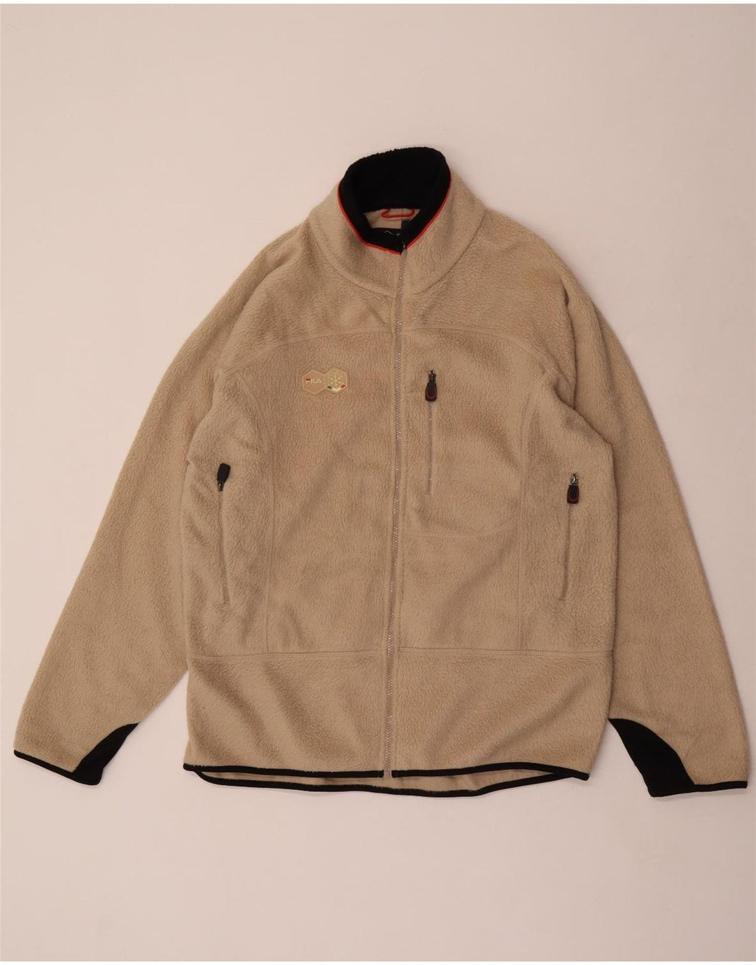 Fila Veste polaire homme UK 44 2XL Beige Polyester