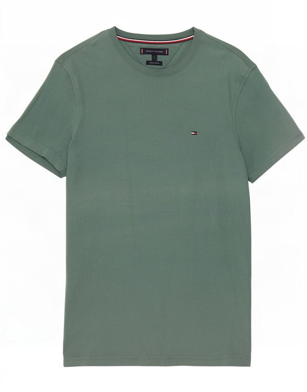Tommy Hilfiger T-Shirt Homme Petit Vert Coton