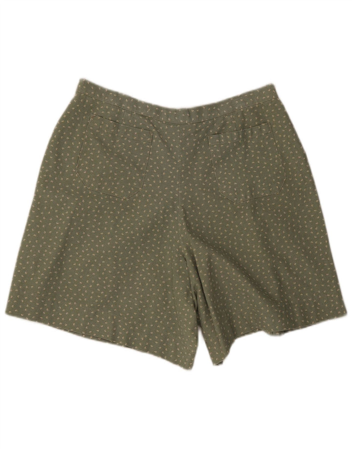 vintage Femmes Casual Shorts Grand W34 Vert Repéré