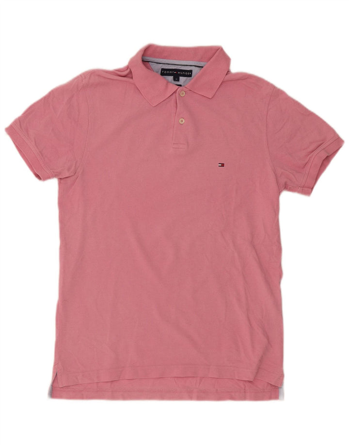 Tommy Hilfiger Polo Homme Rose Moyen Coton