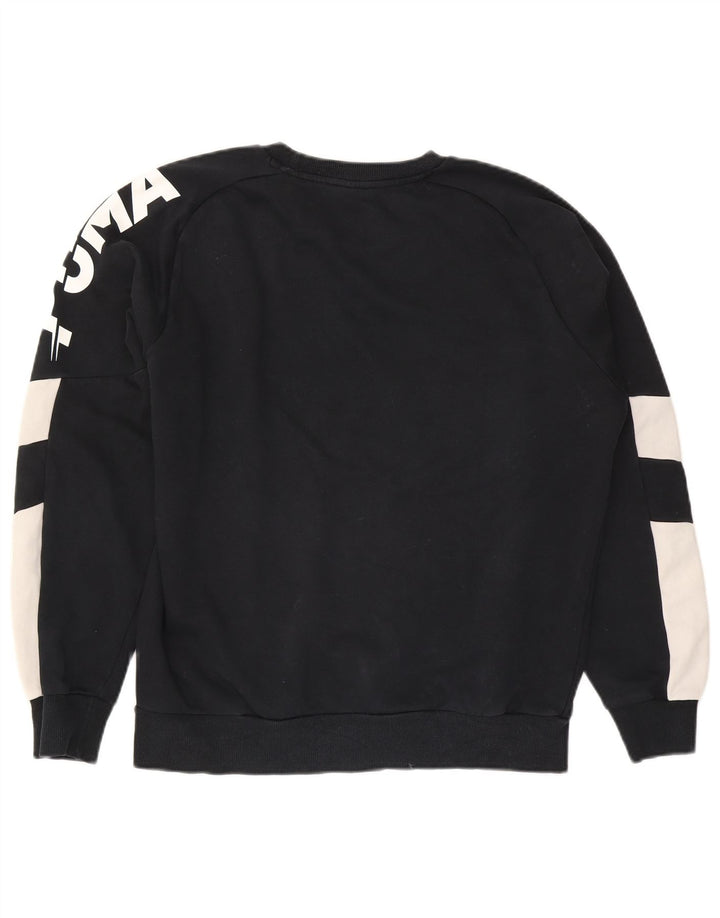 Puma Sweat-Shirt Graphic Homme Noir Colorblock