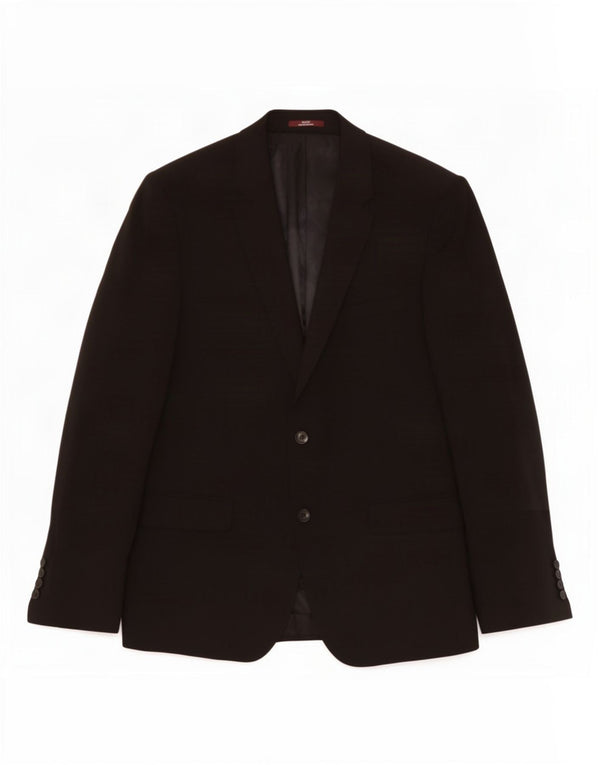 Marks & Spencer Veste blazer à 2 boutons pour homme UK 42 Grande laine noire