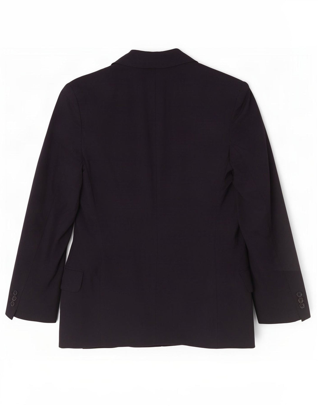 Sisley Veste Blazer 2 Boutons Femme UK 6 XS Bleu Marine Laine Vierge