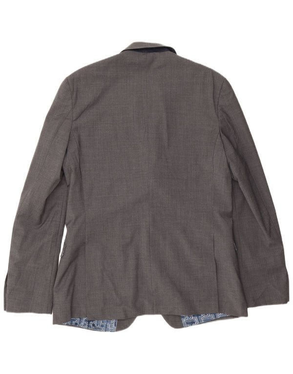 Ted Baker Veste Blazer Slim Fit à 2 Boutons pour Homme UK 42 XL Laine Grise