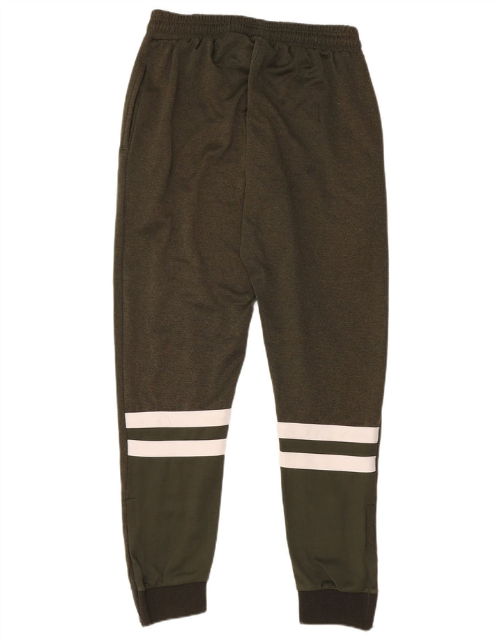 ELLESSE Pantalon de survêtement pour homme Pantalon de jogging Petit Kaki Colourblock Polyester