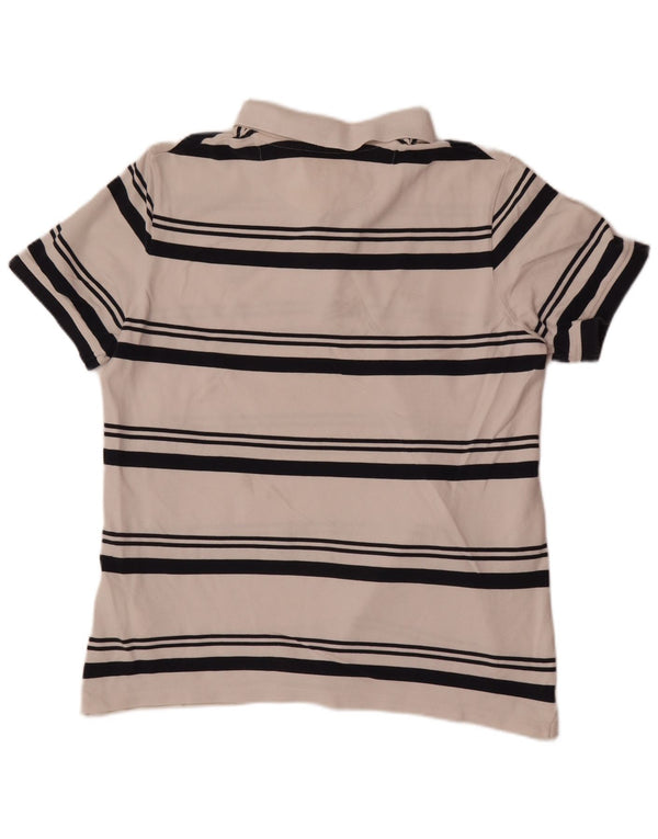 Timberland Polo Regular Fit Homme Grand Coton Rayé Blanc
