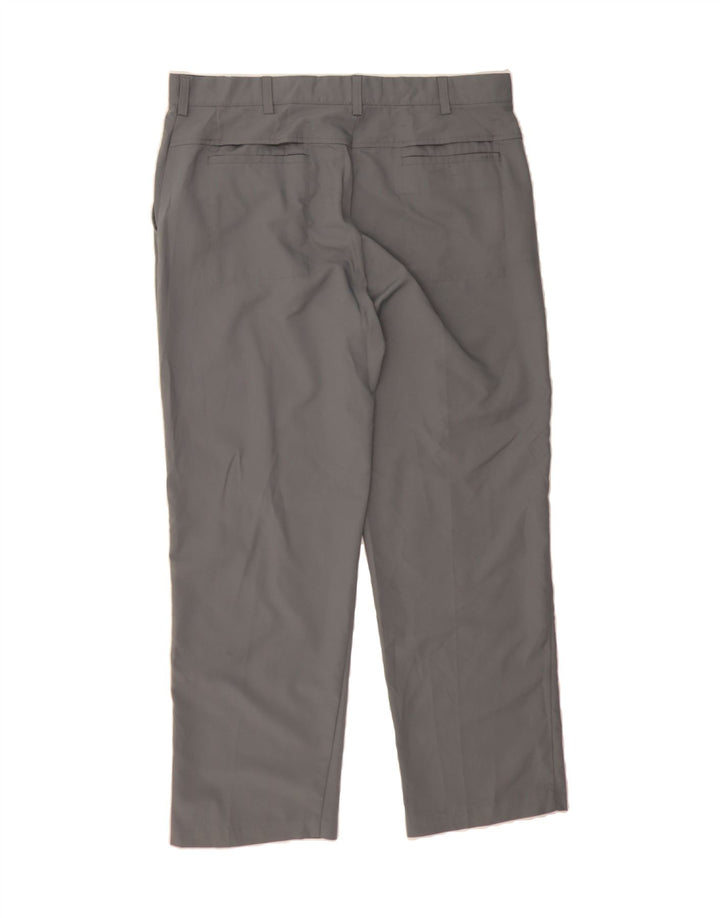 IZOD Mens Straight Chino Trousers W38 L32 Grey Polyester Vintage Izod and Second-Hand Izod from Messina Hembry 