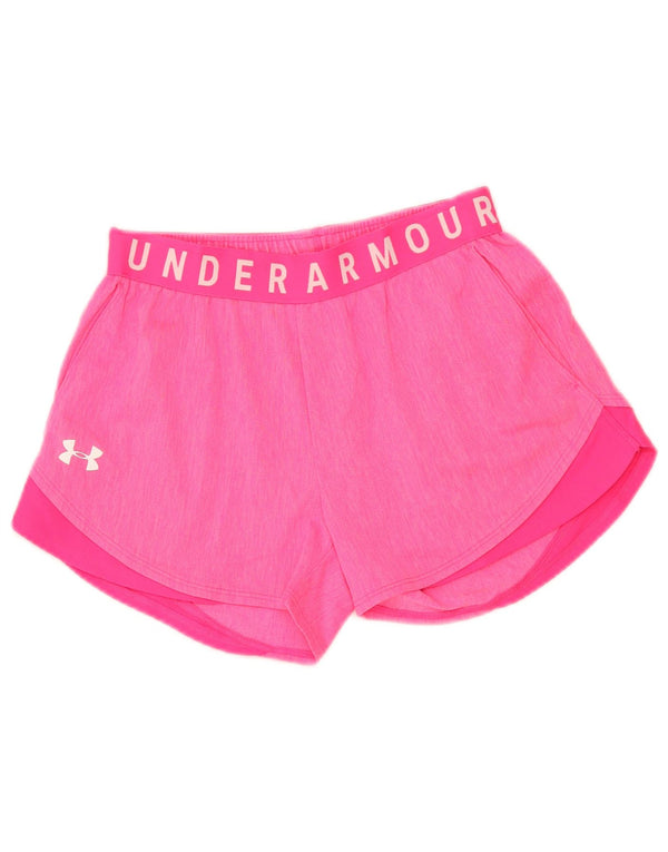 Under Armour Short de Sport Graphique Femme UK 6 XS Rose Polyester